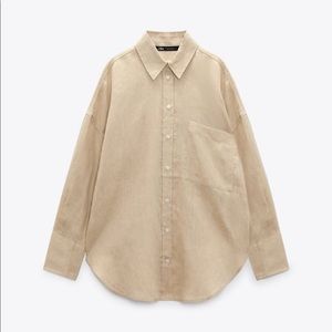 ZARA 100% linen shirt - long sleeved